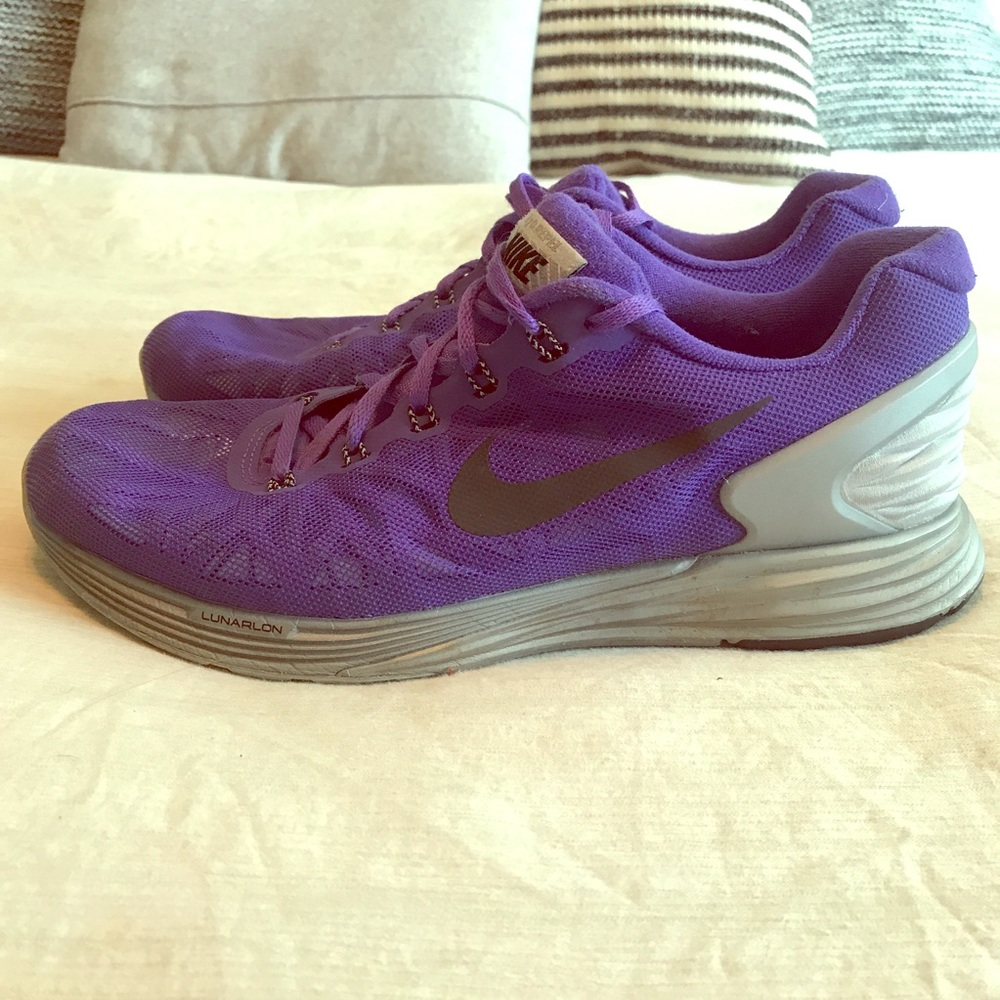 Nike Lunar Glide Purple Sneakers